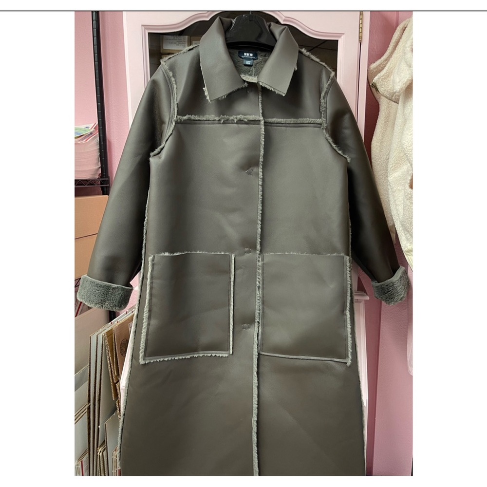 Anthropologie Kerry Reversible Faux Fur Coat NWT - L and XL - Picture 10 of 15